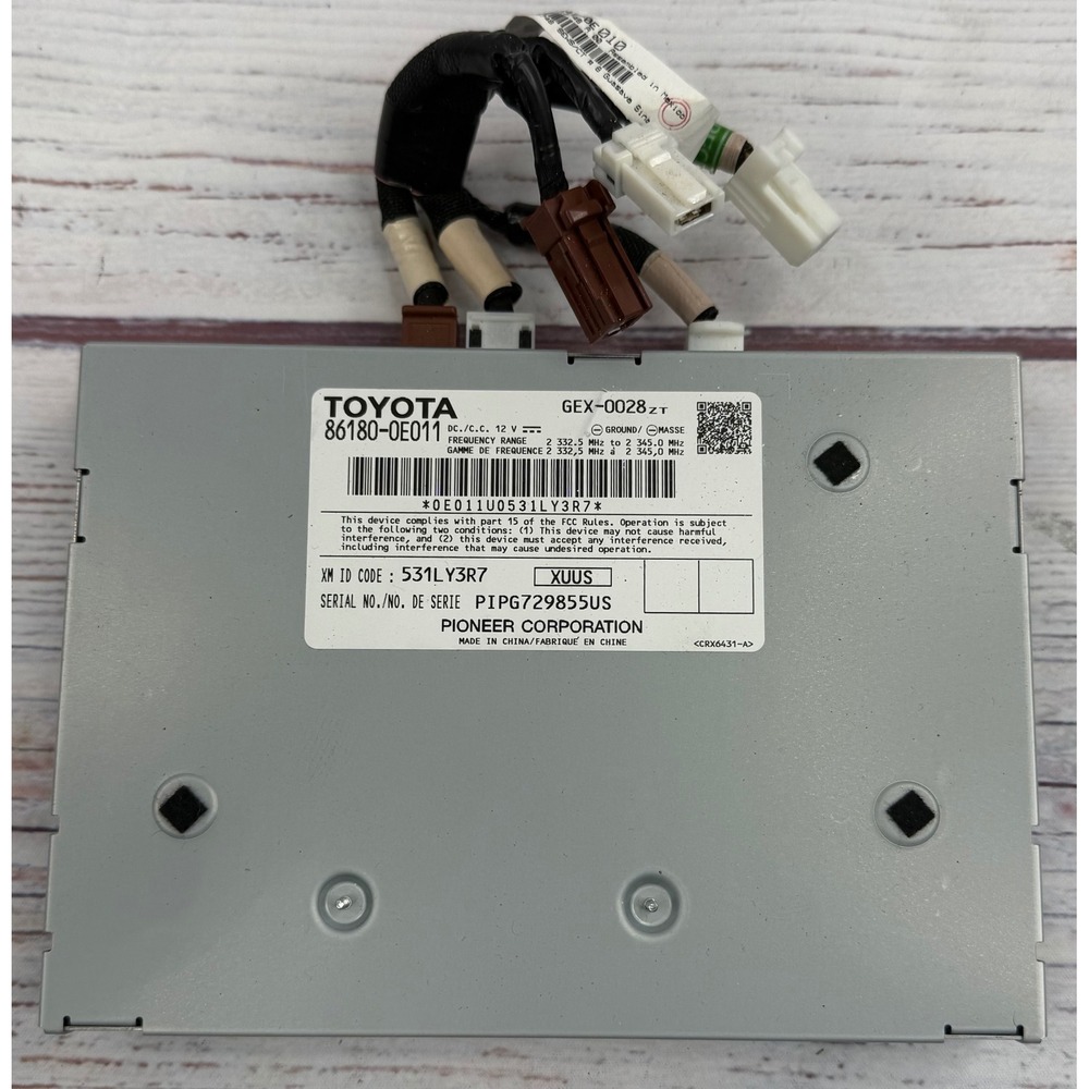 OEM Toyota Tacoma Camry XM Sirius Satellite Receiver Module 86180-0E011